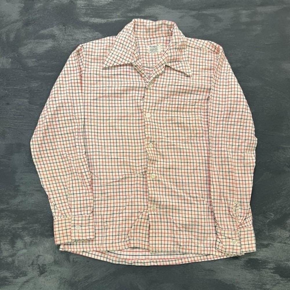 Vintage Mr Leggs Cotton Button Up Shirt Mens Medium White 1960s